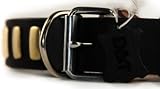 Dean Tyler Plates Dog Collar Plated Perfection High Quality Leather From Netherlands with Beautiful Hardware From Italy Size XLarge 31 35 Neck Size BLACK Contact Us If You d Like It in Brown or Bigger Size Dean Tyler Plates Dog Collar Plated Perfection High Quality Leather From Netherlands with Beautiful Hardware From Italy Size XLarge 31 35 Neck Size BLACK Contact Us If You d Like It in Brown or Bigger Size