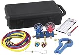 Robinair 13136 R-134a Manifold Kit with Hoses and Case