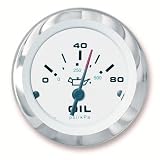 Teleflex Lido Pro Fog-Free Instrument - Oil Pressure Gauge (0-80 psi)