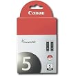 Canon PGI-5 BK 2-Pack Pigment Black Ink Tanks 0628B009