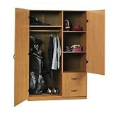 Sauder Woodworking  Beginnings Wardrobe Storage Cabinet Oregon Oak 71496H X 4752W X 19449D