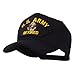 e4Hats.com Retired Military Large Embroidered Patch Cap - Black Army OSFM