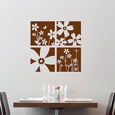 Wall Stickers Wall Decals, Modern The creative flower PVC Wall Stickers -HSE