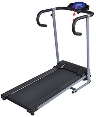 Searchbuystore 1100W Folding Electric Treadmill Portable Motorized Running Machine Black by Search Buy Store