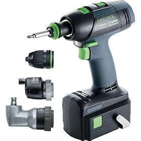 Festool 564397 T 18 + 3 Cordless Drill Set, 18 Volt, 3.0 Ah