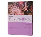 Fireworx Colored Multi-Use Paper, 8 1/2inch x 11inch , Pyrotechnic Purple, 24 lb.