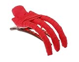 L. Erickson USA Small Covered Flap Jack Jaw - 100% Silk Shantung Red