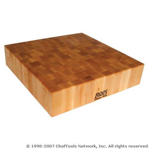 John Boos Maple Non-Reversible Chopping Block, 18 x 18 x 4 by Chopping Blocks
