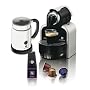 Magimix Nespresso M100 Coffee Maker & Aeroccino (Metal Grey)