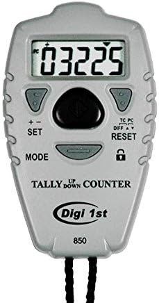 Digi 1st TC-850 Digital Count Up &amp; Down Pitch and Tally Counter with Clock