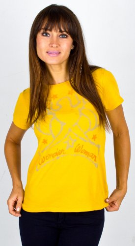  Junk Food Wonder Woman T-Shirt - Mustard