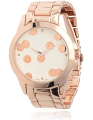 Brinley Co. Womens Stainless Steel Link Watch