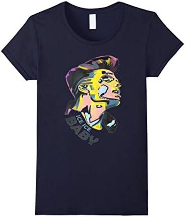 Women's Ice Ice Baby t-shirt Medium Navy