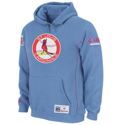 St. Louis Cardinals Blue Cooperstown Be Proud Hooded Pullover Sweatshirt