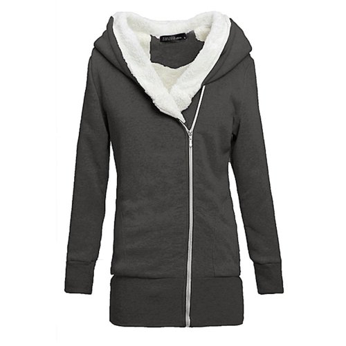 Womens Pullover Jumper Hoodie Hooded Coat Warm Sweatshirt Outerwear Jacket