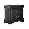 Louis Phillipe Nightstand - Black