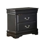 Louis Phillipe Nightstand - Black