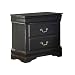 Louis Phillipe Nightstand - Black