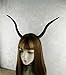 Gothic Black Simulation Antelope Sheep Horn Hoop Headband Cosplay Fancy Dress Clothes Halloween Christmas Photo Shoot Props