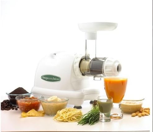 SamsonGreen OM8003 Single-Gear Commercial Masticating Juicer - White