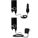 Essential Kit for the Pure Digital Flip Video Mino includes a Car and Wall Charger - Gomadic Brand w/ TipExchange Technology