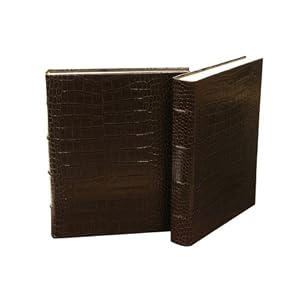 Junior Bound Crocodile Embossed Leather Album