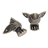 4枚入り アンティーク ブロンズ 木箱装飾 コーナーフット ボックスの足 ネジ付き パーツ材料 金具/ 手作り 装飾 C003