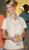 Port Authority signature ladies short sleeve sava silk shirt(L534)
