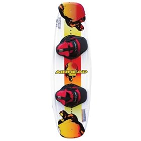 Kwik Tek Airhead BoneHead Wakeboard with Wrap Binding (124cm)