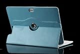 MoKo(TM) 360 Degree Rotating Folio Cover Case With Multi-Angle Vertical and Horizontal Stand for Asus Eee Pad Transformer Prime TF201 10.1-Inch Android Tablet, BLUE