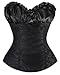 Charmian Women' Lace Up Boned Bustier Renaissance Top Wedding Bridal Corset