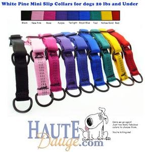 White Pine 1/2" Mini soft slip collar M 8"-13" BLACK