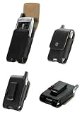 CELLET NOBLE LEATHER CASE POUCH for PALM TREO 600 / 650 / 680 / 700 / 700p / 700w / 700WX / 750 / 755p / HTC 8125 8100, Wizard, MDA, K-JAM, Apache / HTC 8525 TYTN HERMES / SAMSUNG SCH-i730 / UTStarcom PPC-6700 / XV-6700 - RETAIL PACKAGING
