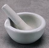 Mortar And Pestle Sets; Glazed Outside; Rough Inside; Capacity: 320mL