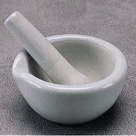 Mortar And Pestle Sets; Glazed Outside; Rough Inside; Capacity: 500mL&nbsp;Newest Version
