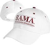Alabama Crimson Tide 'The Game' Classic White Nickname Bar Adjustable Hat