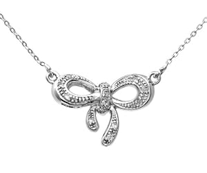 Colliers - Femme - Or Blanc 375/1000 (9 Cts) 1.4 Gr - Diamant