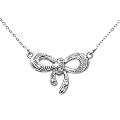 0.05 Carat I Diamond Necklace in 9ct White Gold