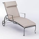 Maddox Chaise Lounge Hinged Cushion Fabric: Natural