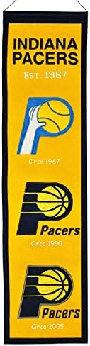 NBA Basketball Indiana Pacers Heavy Wool with Embroidery Sport Team Logo Heritage Banner #3012
