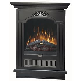 Dimplex EWMC-BLK-SS Symphony Wall-Mounted Corner-Style Electric Fireplace, Black by Electric Fireplaces