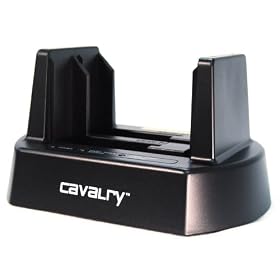 Cavalry Storage EN-CAHDD Series USB Dual-Bay 3.5-Inch and 2.5-Inch 2-Bay SATA Hard Drive External Dock EN-CAHDD2B-ZB- Drives Not Included