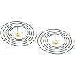 2 Gong Wire Grandfather Mantle 8 Day Clock fit Seikosha