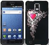 Heart Design Hard Snap On Case Cover Faceplate Protector for Samsung Infuse ....