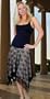 Black Lace Peaked Dress Skirt