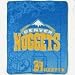 Denver Nuggets Royal Plush Raschel NBA Blanket Micro Series
