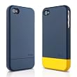 elago S4 Glide Case for AT&T,Sprint, Verizon iPhone4/4S - SF(Soft Feeling) Jean Indigo + Extra Bottom Clip + Front Protection Film + Back Protection Film included