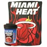 Miami Heat (Flames) NBA Fleece Throw Blanket (50x60)