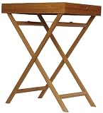Bamboo Butler Tray on Stand 25 1/2"L x 17 3/4'W X 31 3/4"H