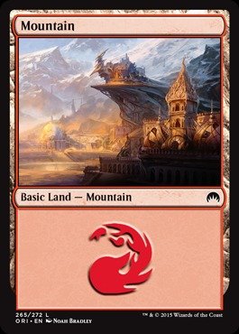 Magic: the Gathering - Mountain (265/272) - Origins - Foil